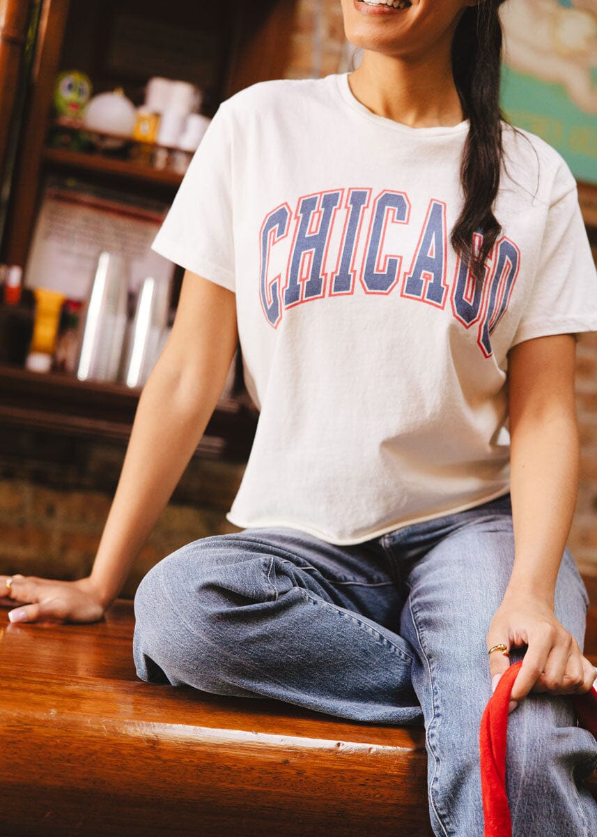 Chicago Varsity Heavyweight Crop Tee - Image 3