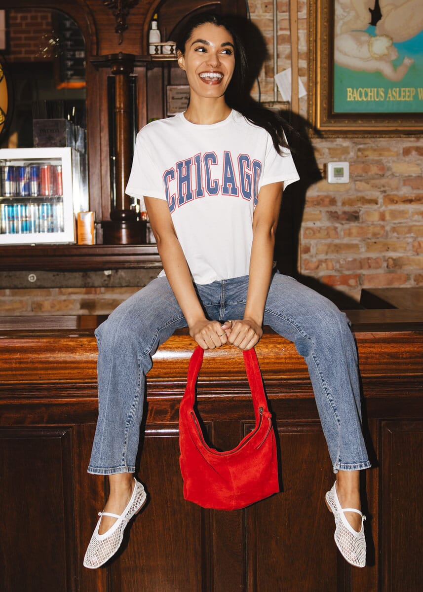 Chicago Varsity Heavyweight Crop Tee - Image 4