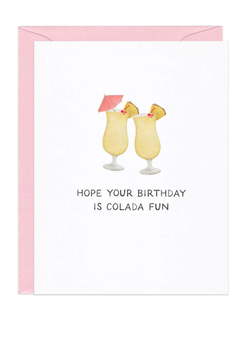 Colada Fun Birthday Card