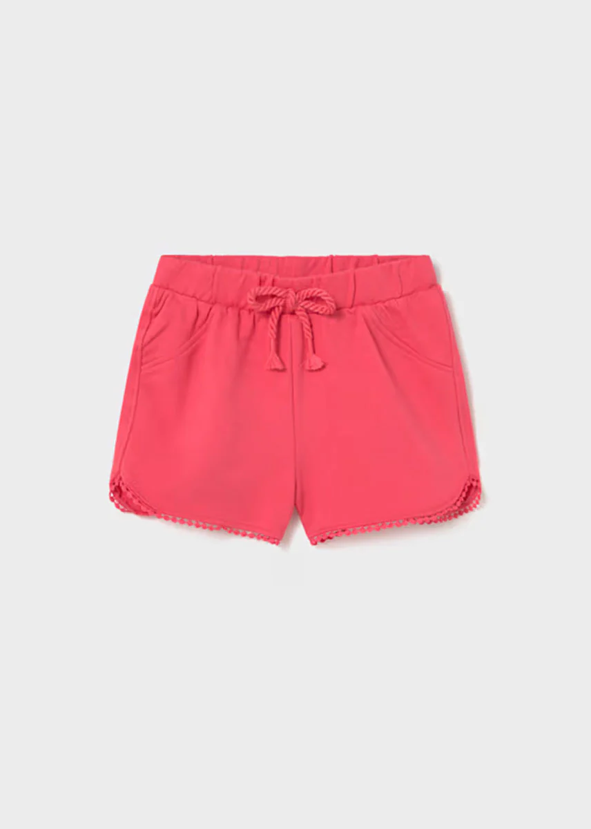 Cora Chenille Shorts - Hibiscus