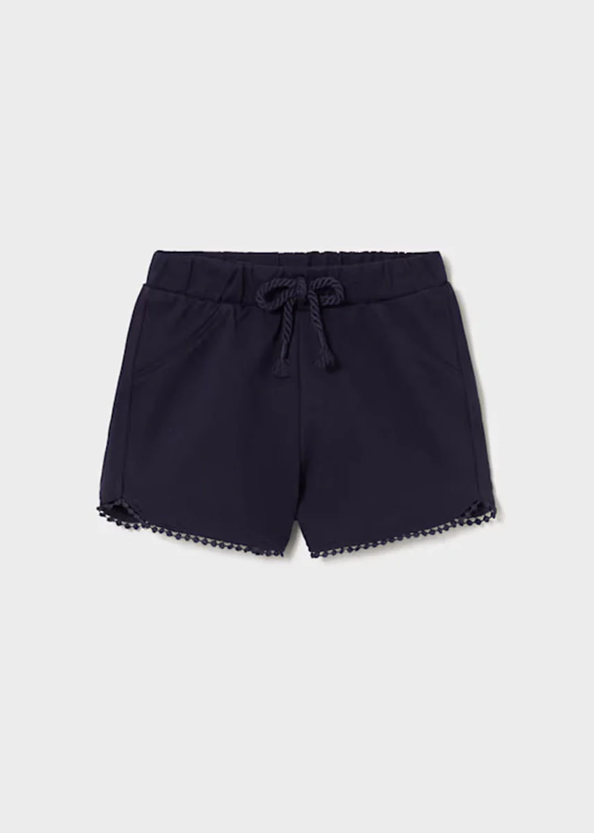 Cora Chenille Shorts - Navy Blue