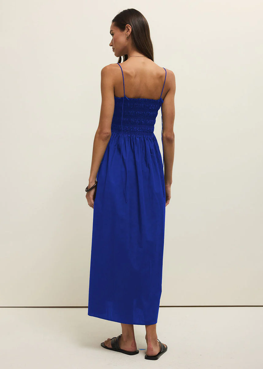 Cornelia Poplin Midi Dress - Nautical - Image 2