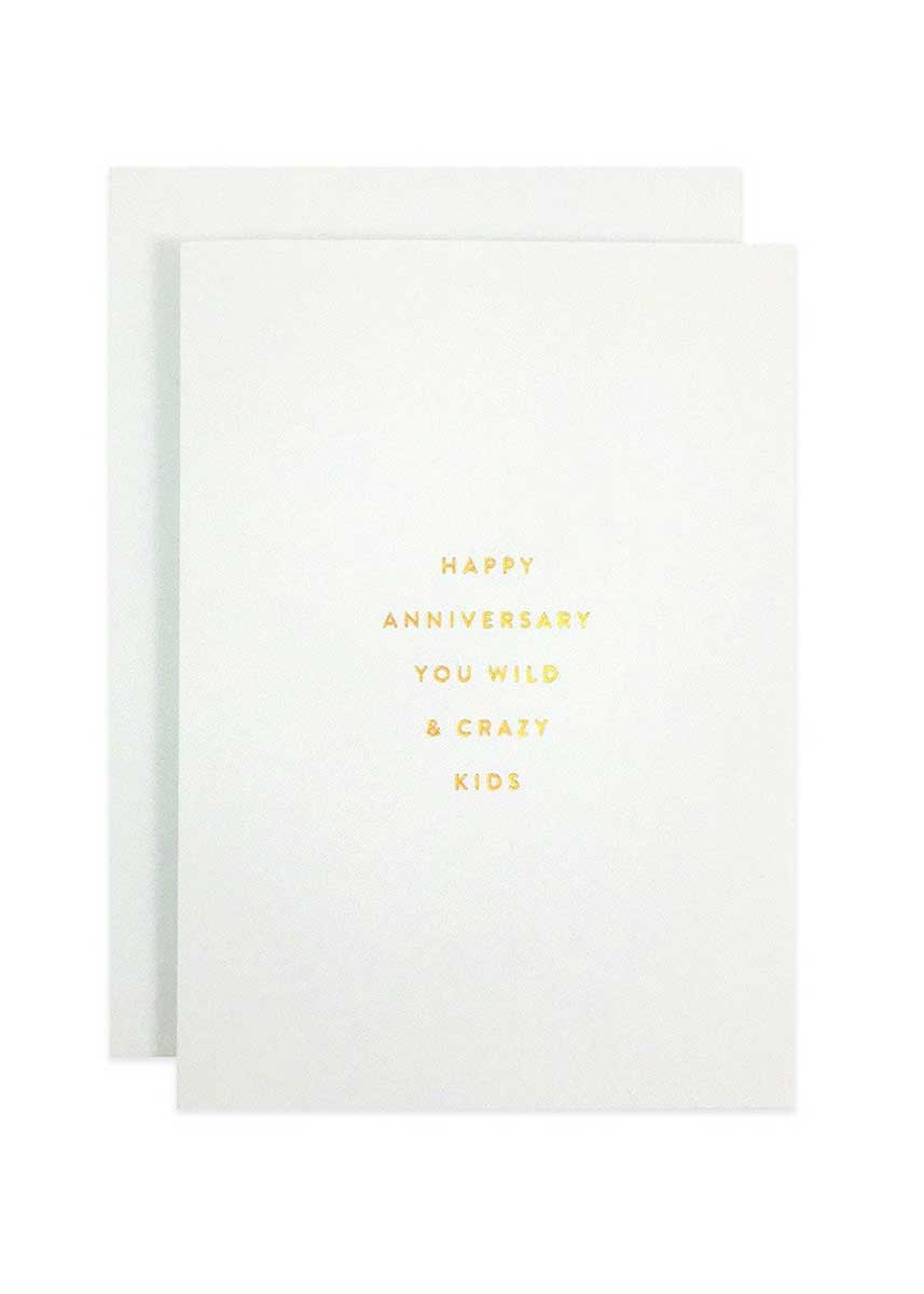 Crazy Kids Petite Anniversary Card