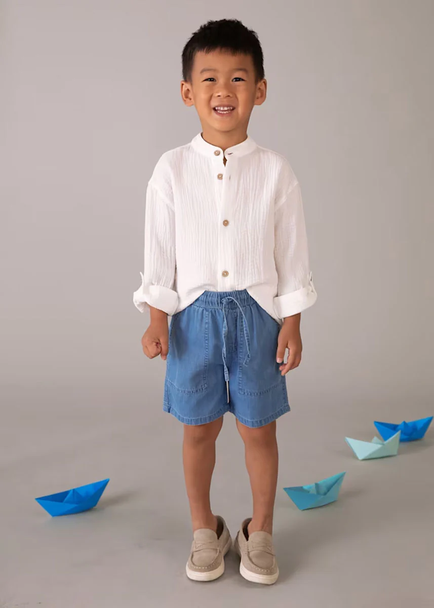 Declan Denim Bermuda Short - Medium Wash - Image 2
