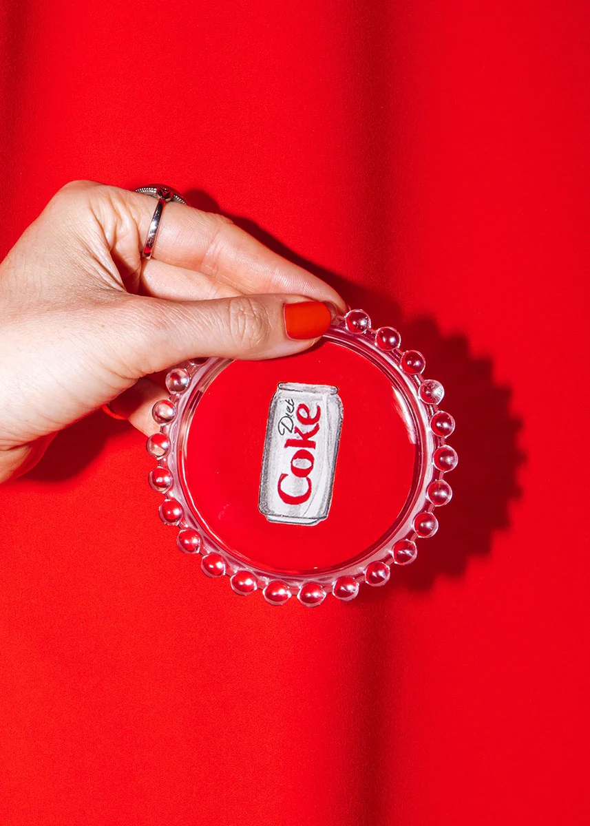 Diet Coke Hobnail Trinket Dish - Image 2