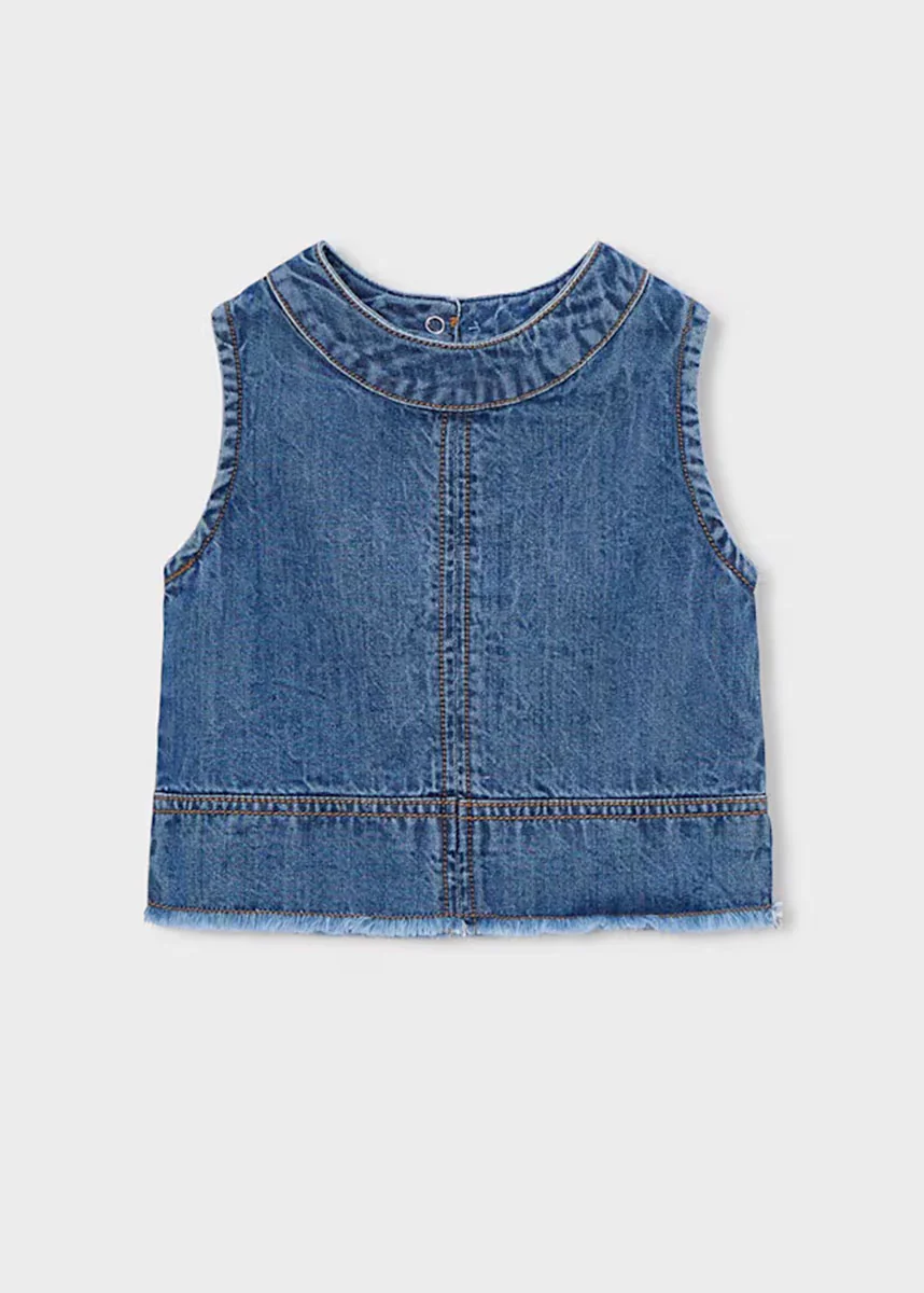 Ellie Denim Top - Dark