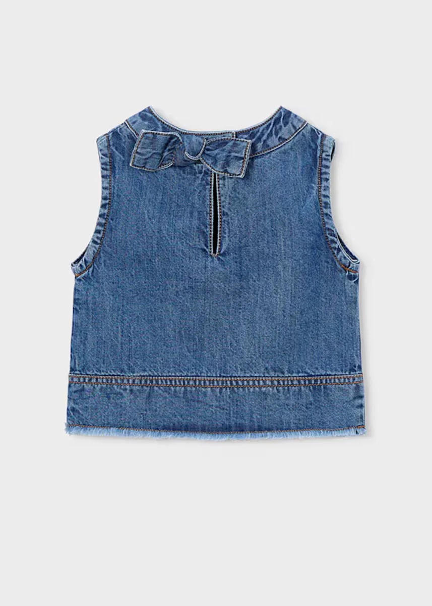 Ellie Denim Top - Dark - Image 2