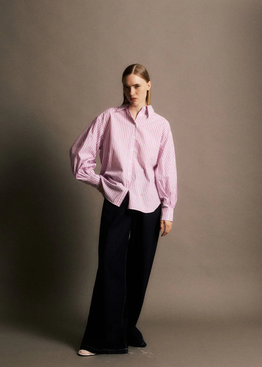 Eric Striped Shirt - Rose - Image 3