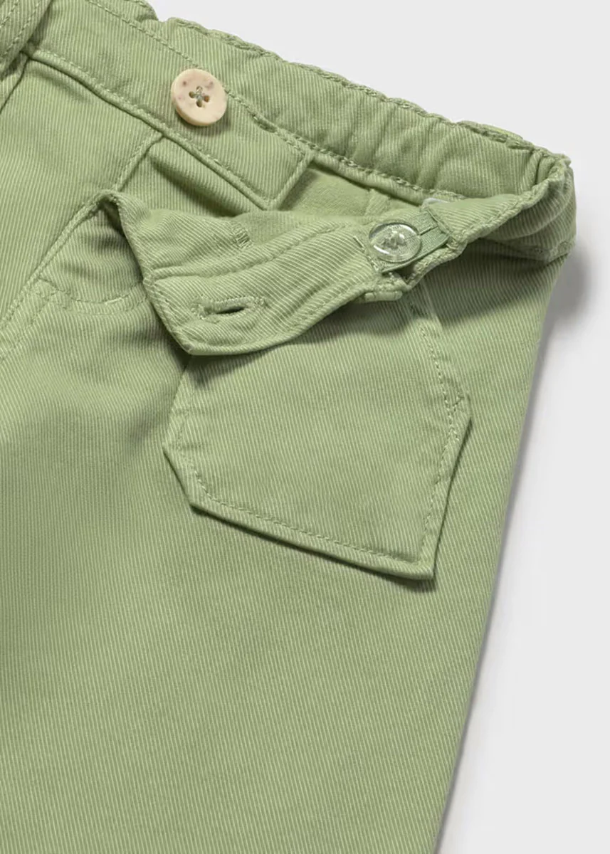 Evie Twill Trousers - Green - Image 3