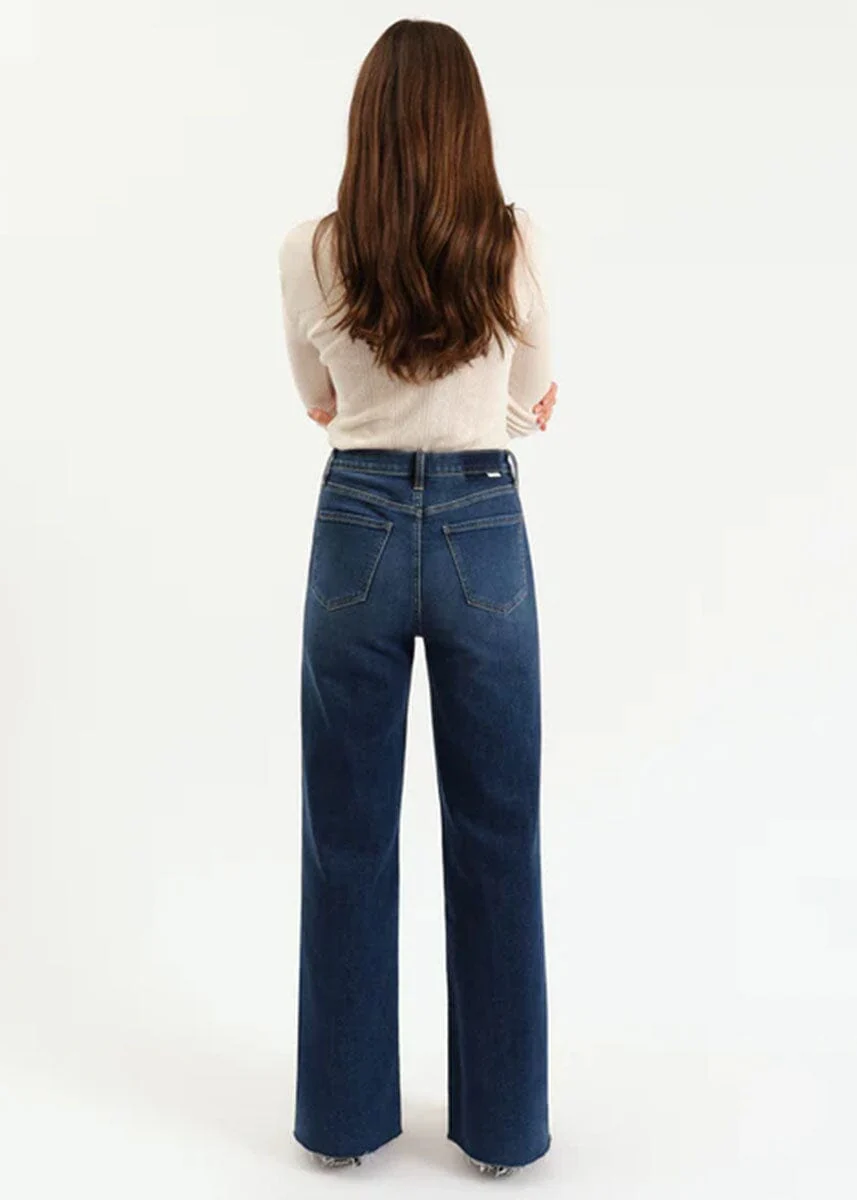 Far Out High-Rise Wide Leg - Waterfall - Image 3