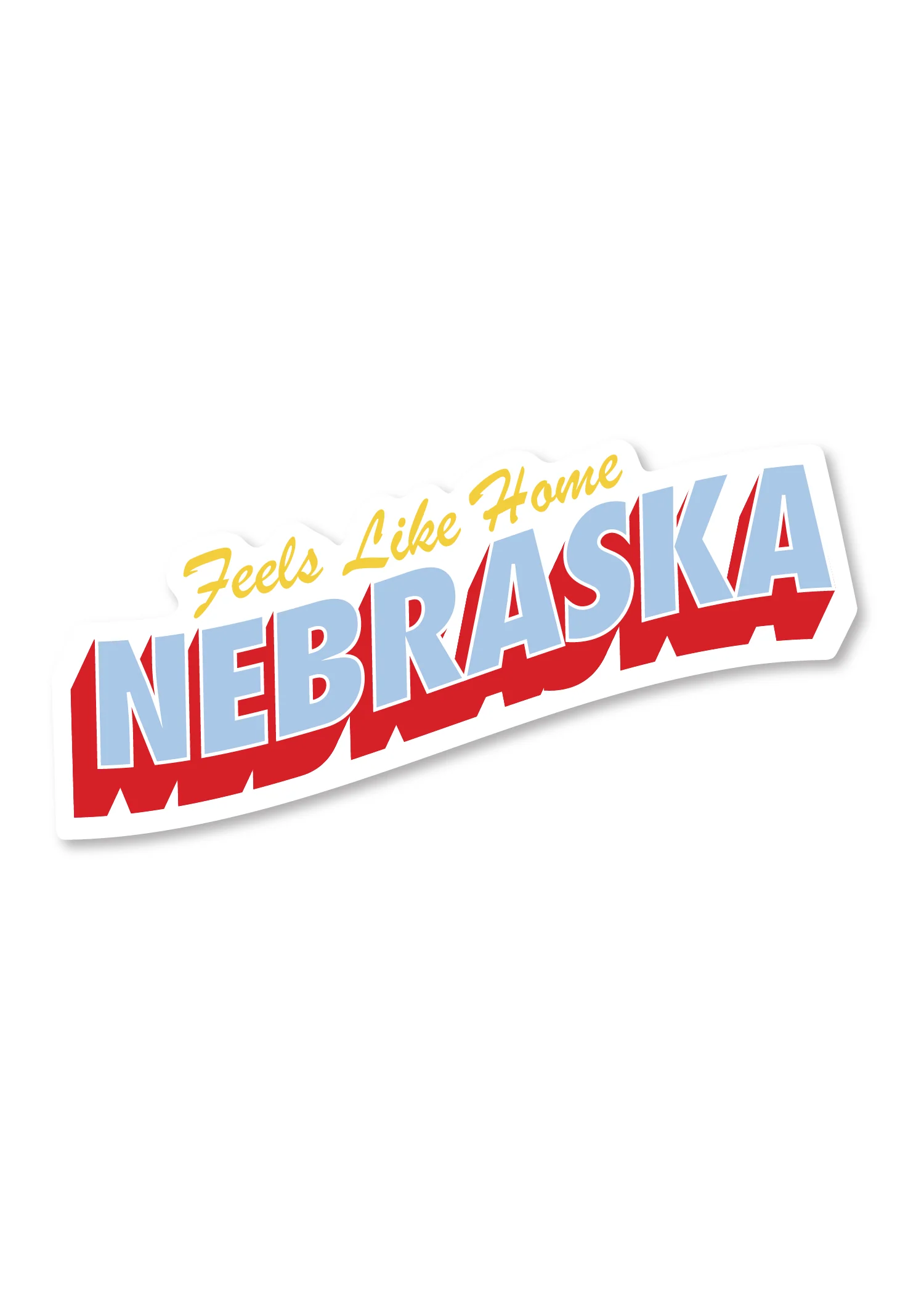 Feels Like Home Sticker - Nebraska