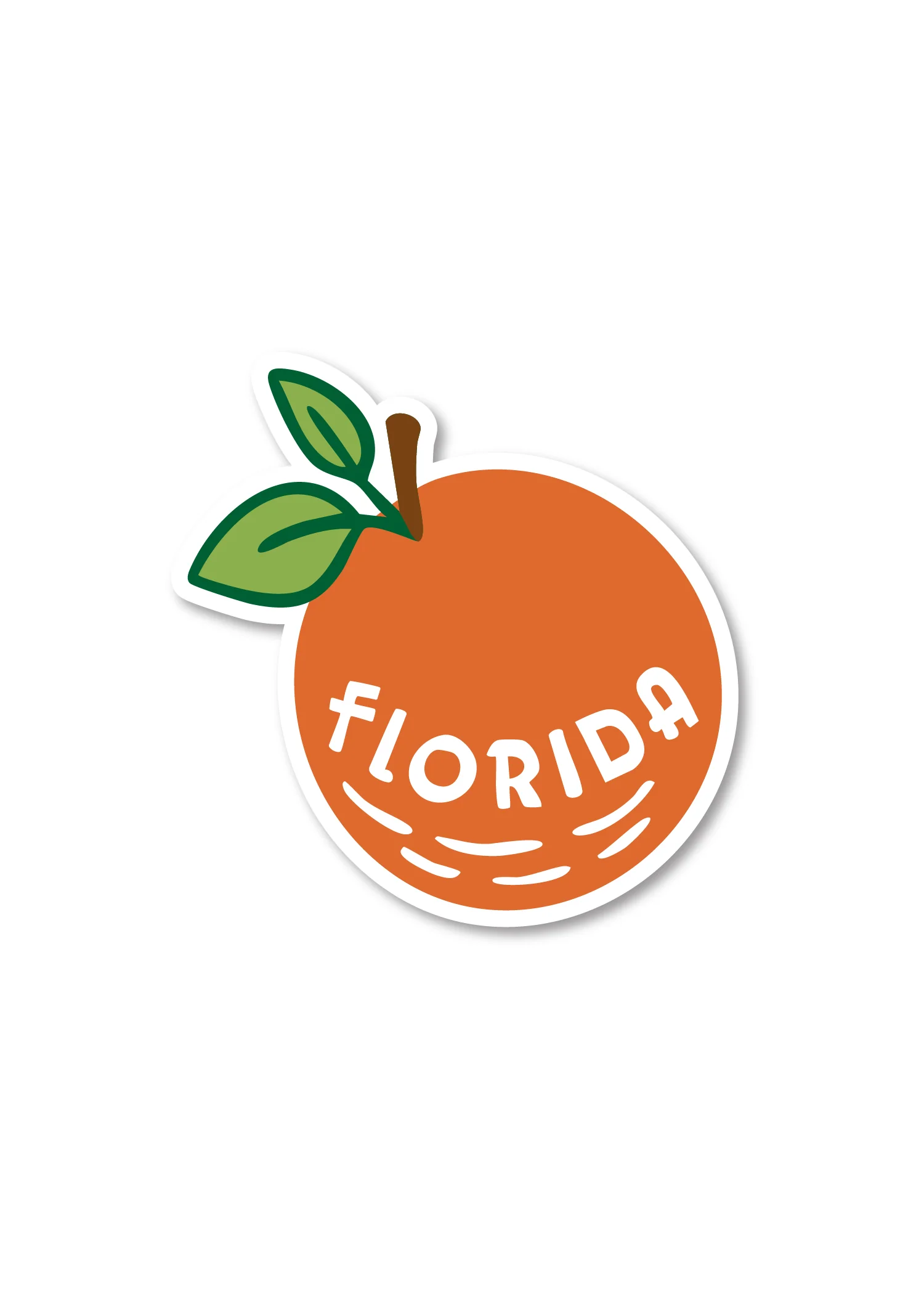 Florida Orange Sticker