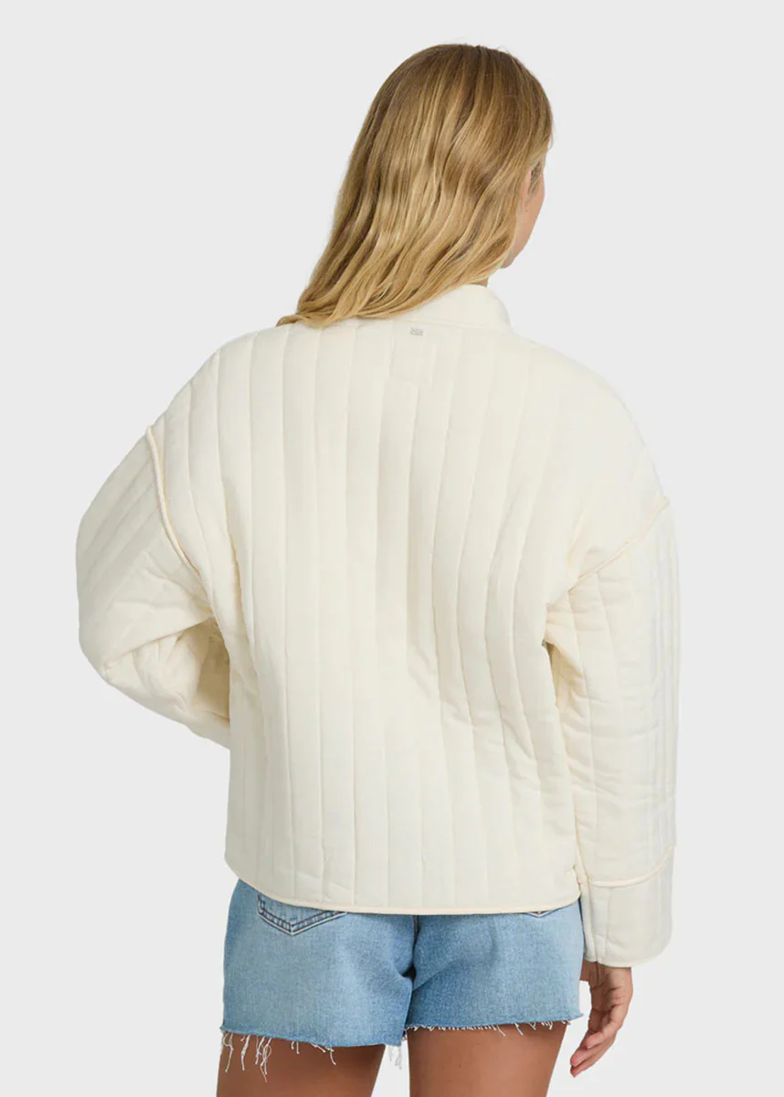 Folk Story 2 Quilted Jacket - White Cap - Image 3