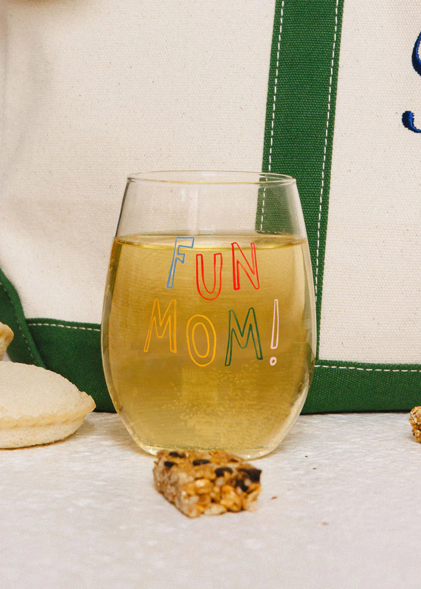 Fun Mom! Stemless Wine Glass - Image 5