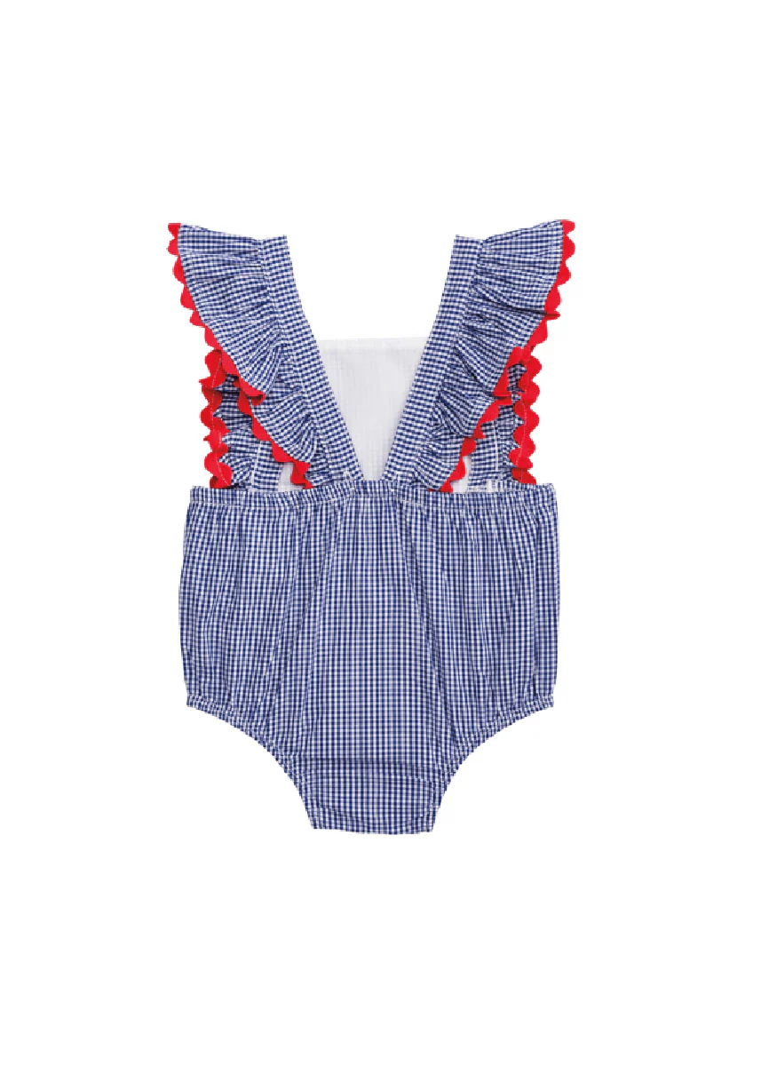 Gingham Ric Rac Bubble & Headband Set - Image 2