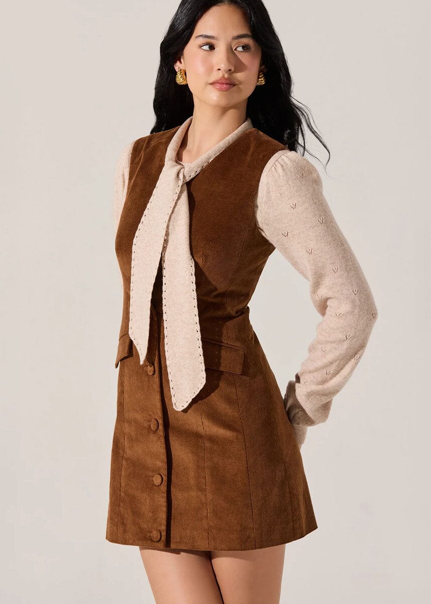 Gisselle Mini Dress - Camel - Image 3