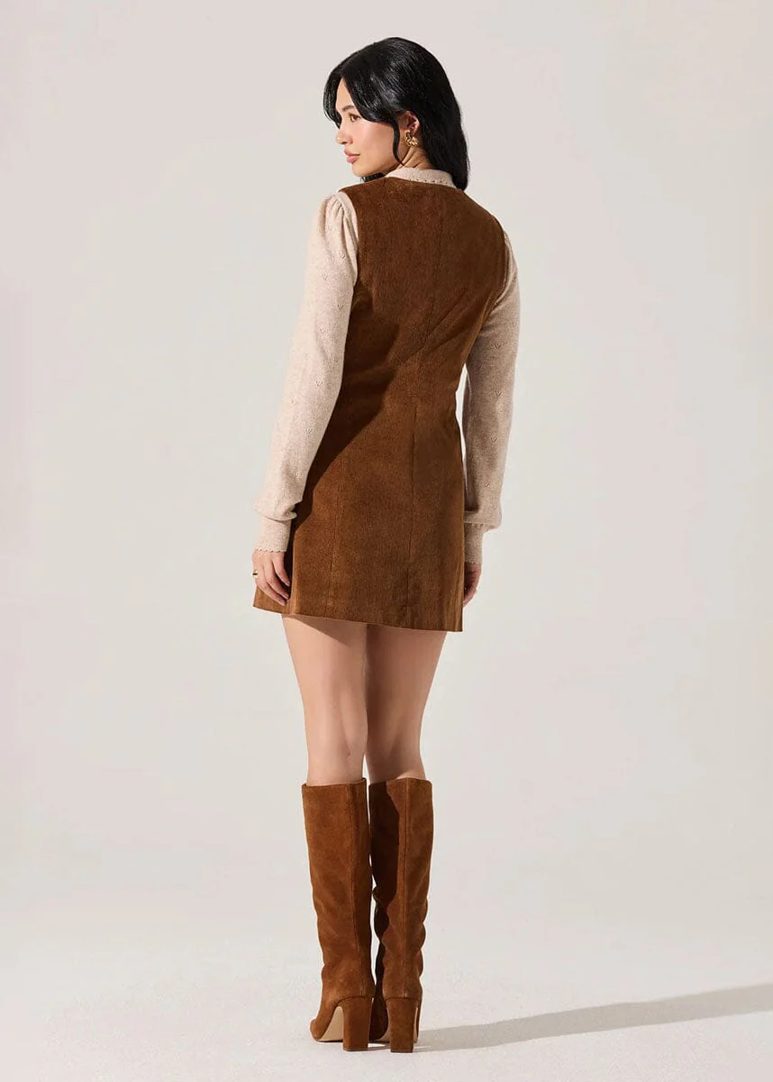 Gisselle Mini Dress - Camel - Image 4