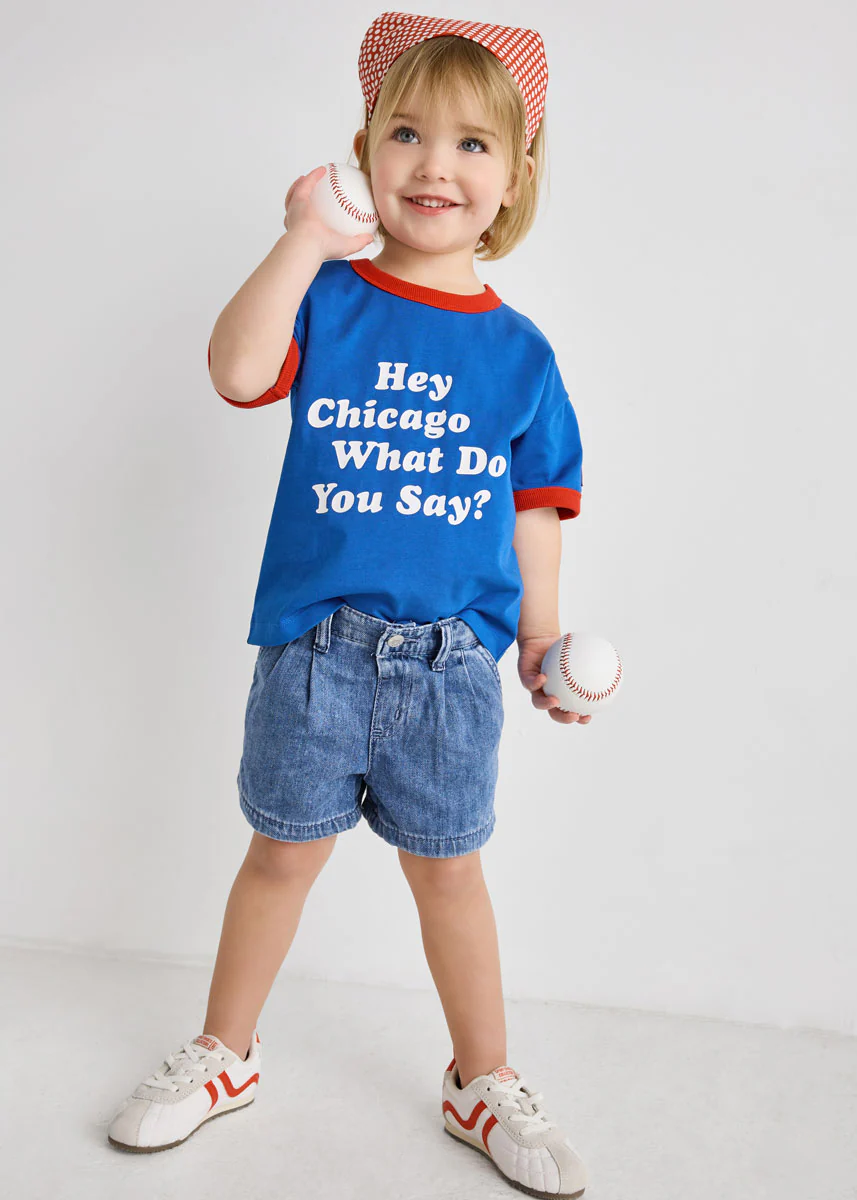 Hey Chicago Oversized Ringer Tee