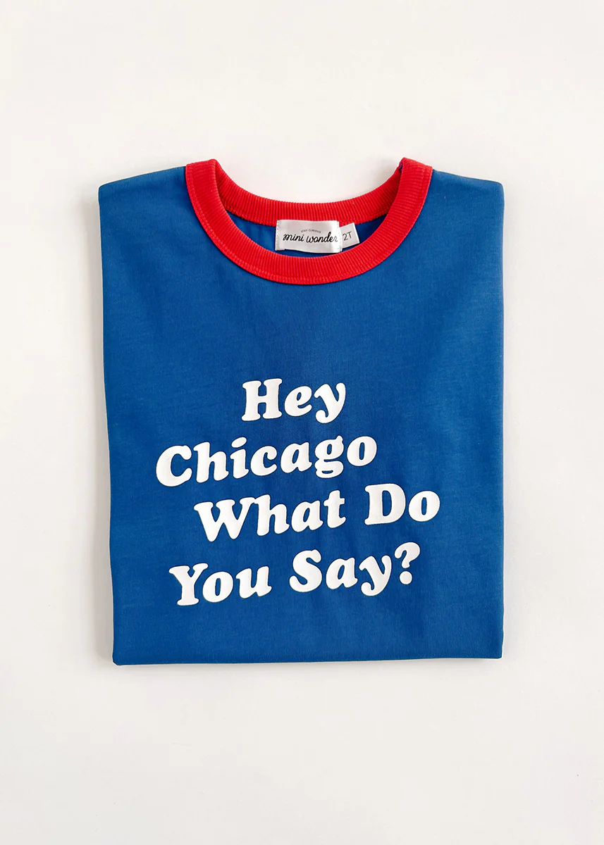 Hey Chicago Oversized Ringer Tee - Image 5
