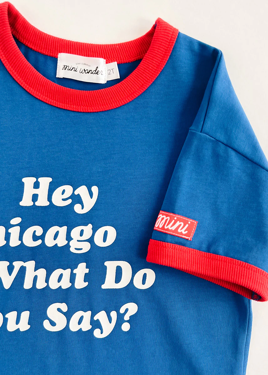 Hey Chicago Oversized Ringer Tee - Image 8