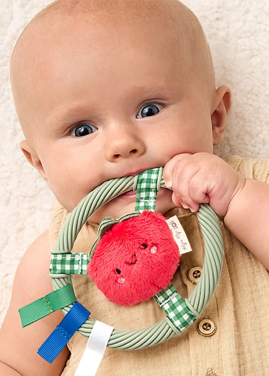 Itzy Teething Ring Pal - Tomato - Image 3