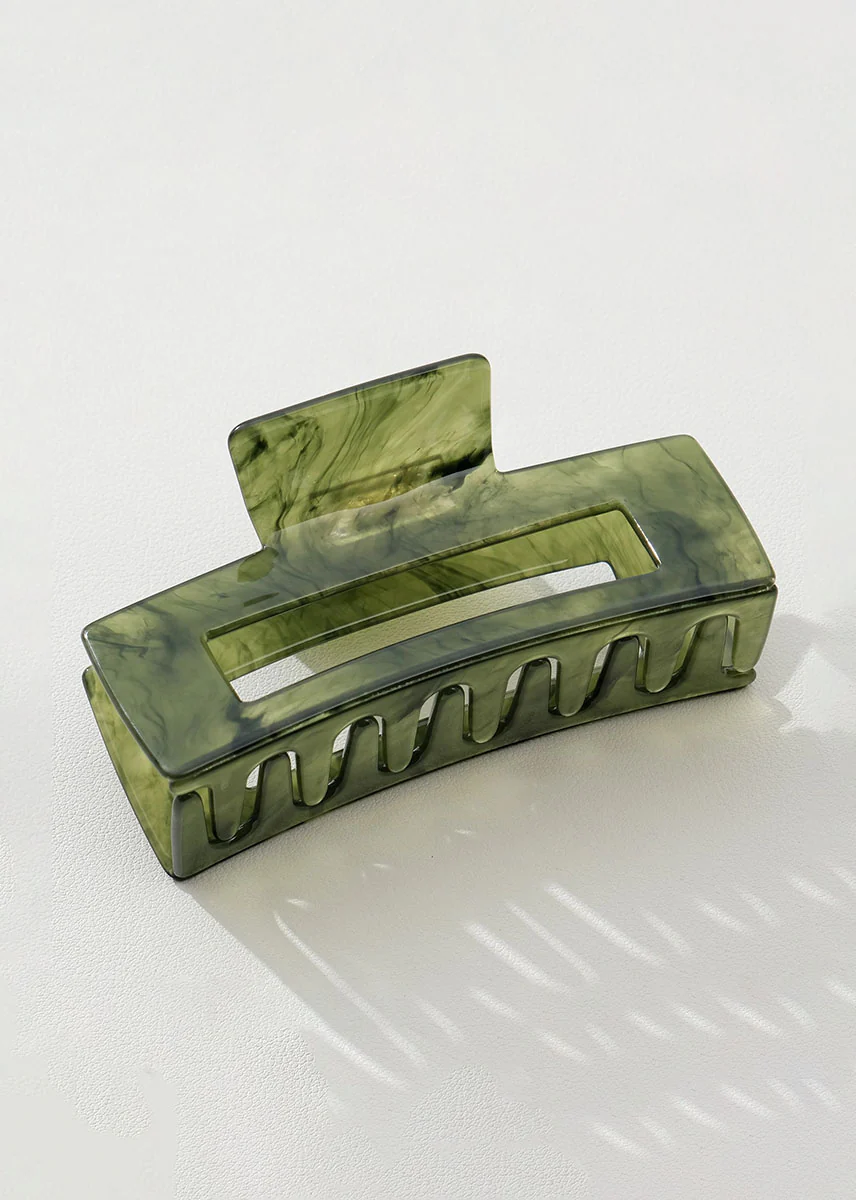 Jade Green Large Claw Clips - Image 2