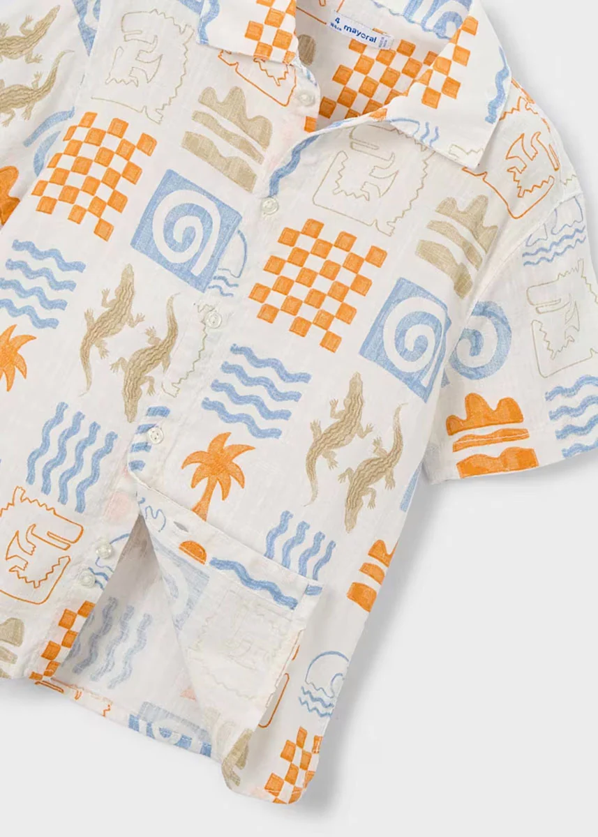 John Joe Button Down - Cream Peach - Image 4
