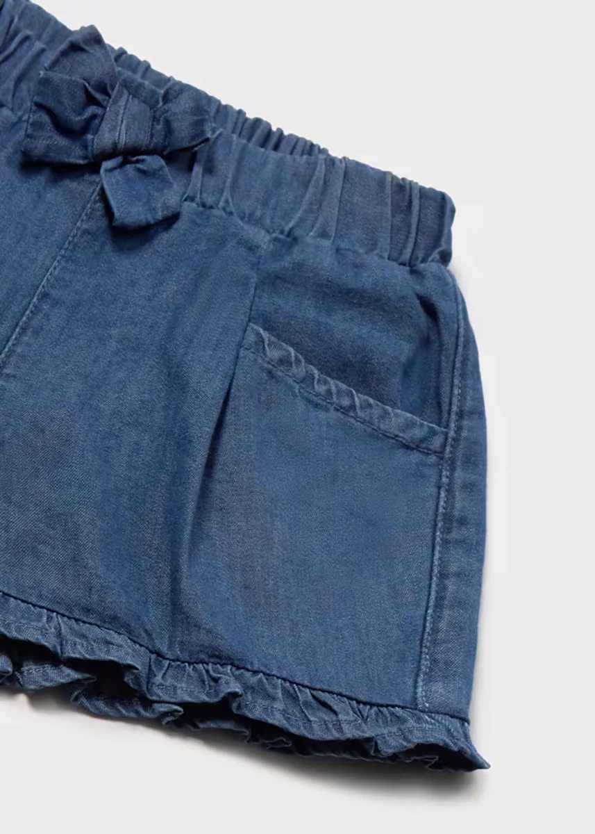 Jones Denim Tie Shorts - Dark - Image 3