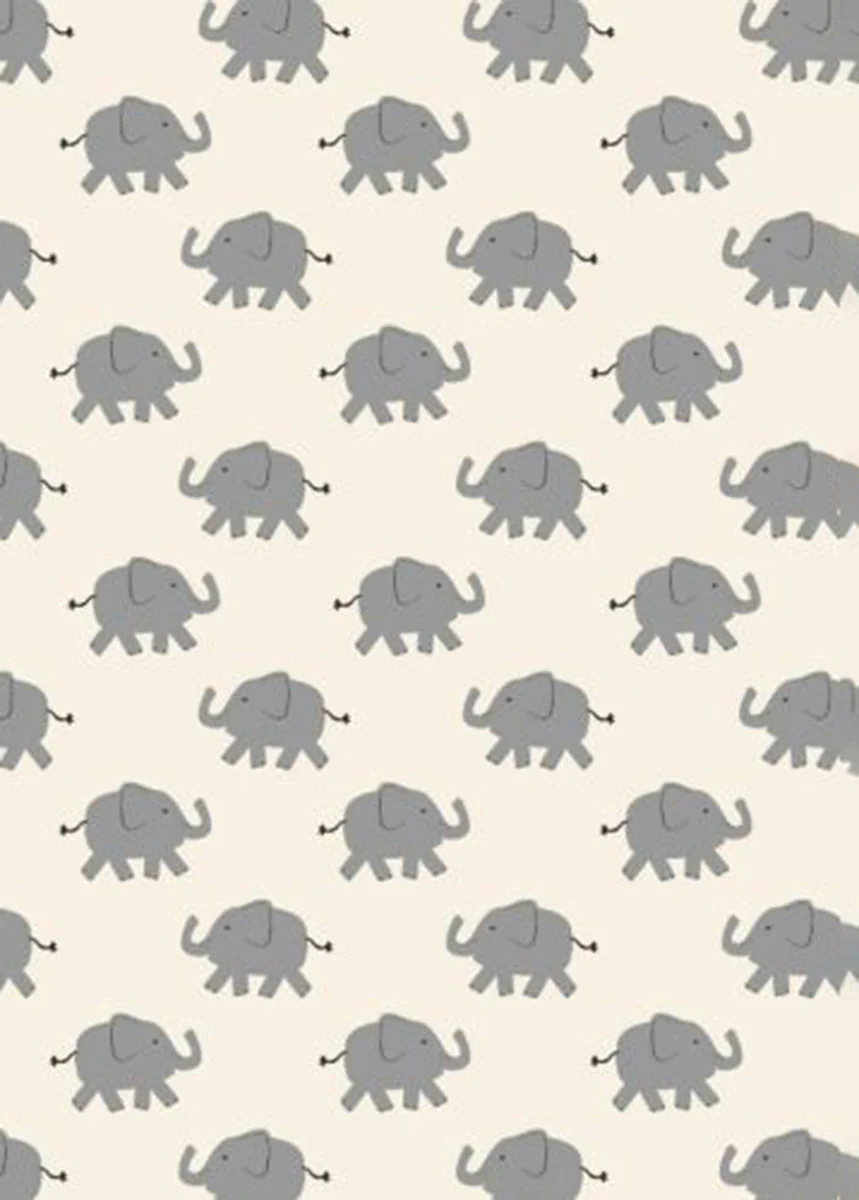 Kids Long John Pajama Set In HannaSoft™ - Happy Elephant - Image 2