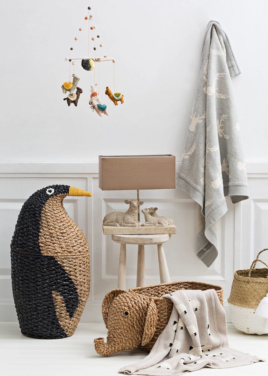 Knit Baby Blanket - Sheep - Image 2