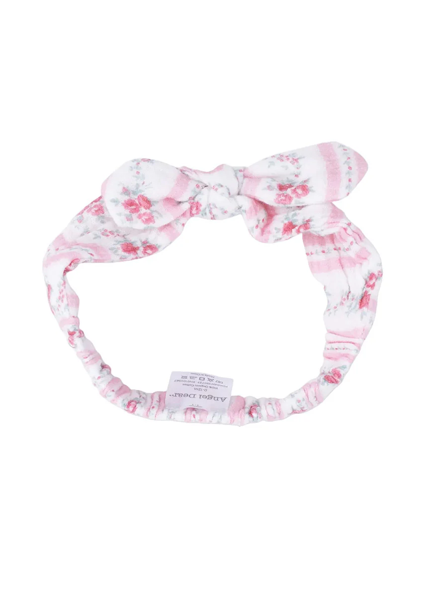 Knot Headband - Winding Roses Stripe