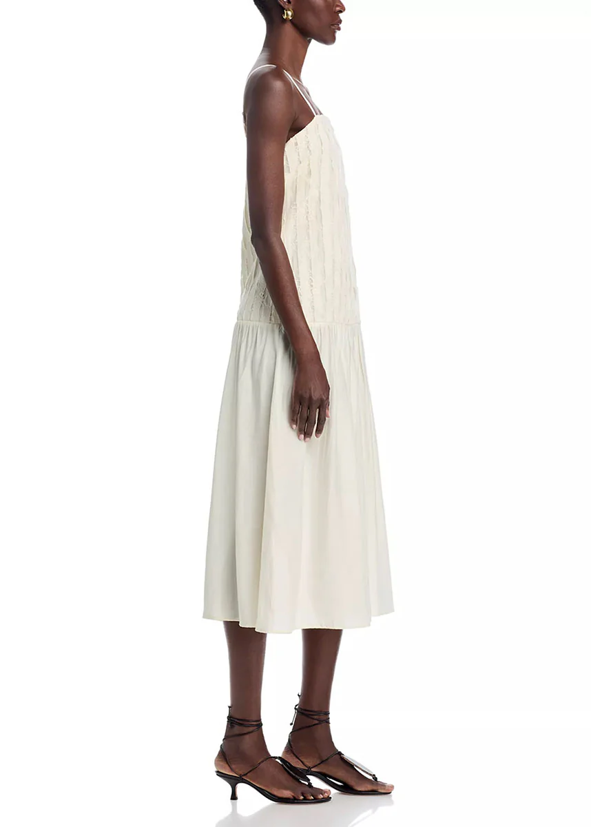 Leonor Midi Dress - Cream - Image 3