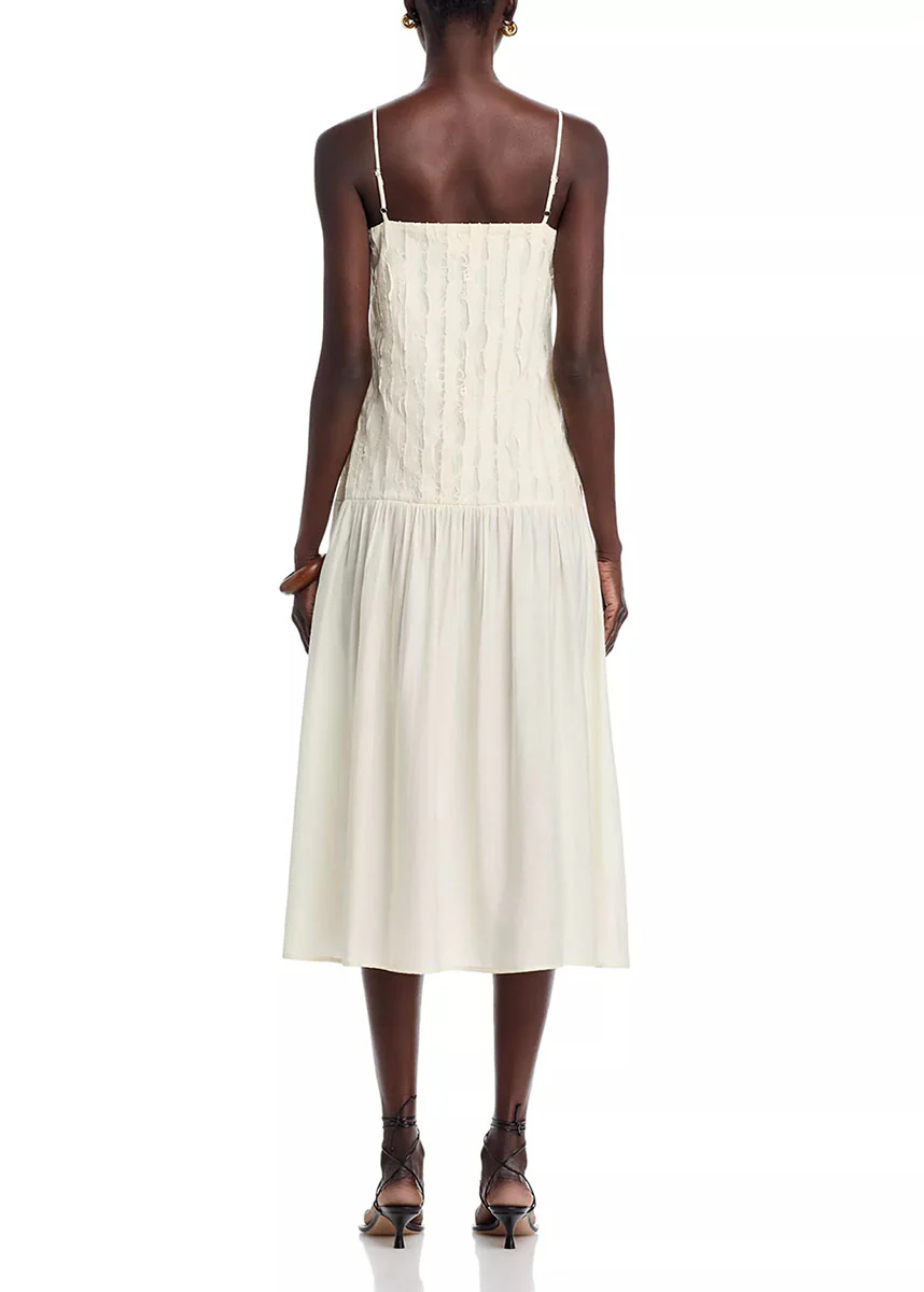 Leonor Midi Dress - Cream - Image 4