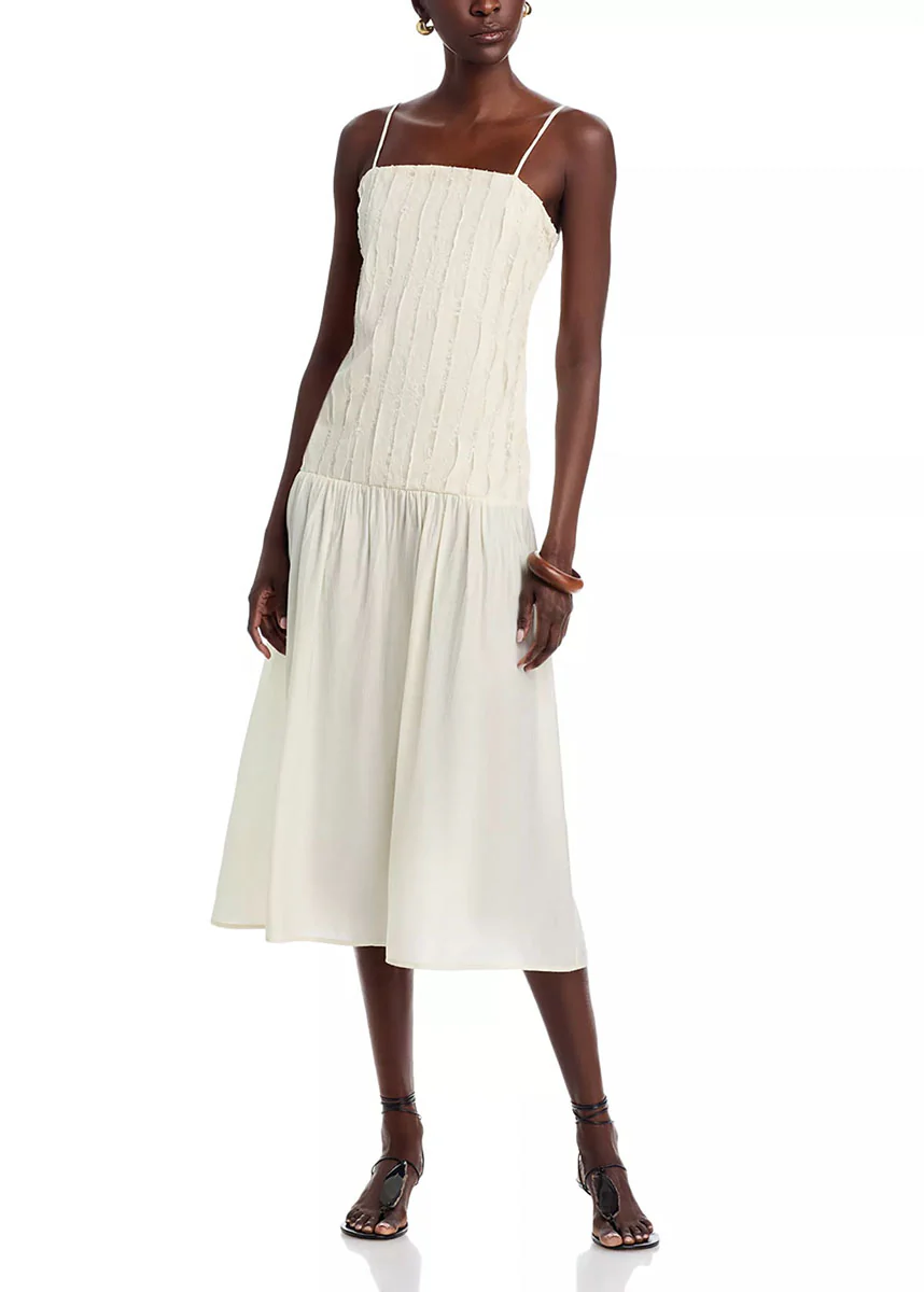 Leonor Midi Dress - Cream - Image 5