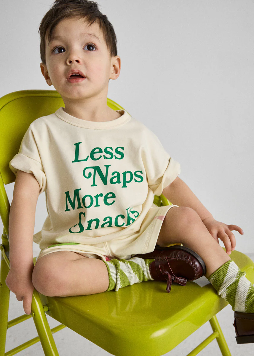 Less Naps More Snacks Oversized Tee - Image 4