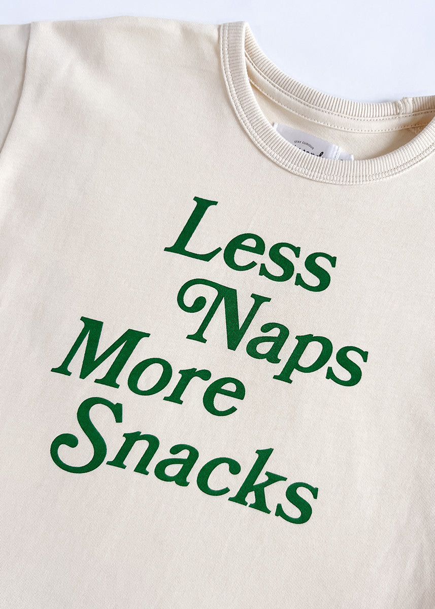 Less Naps More Snacks Oversized Tee - Image 6