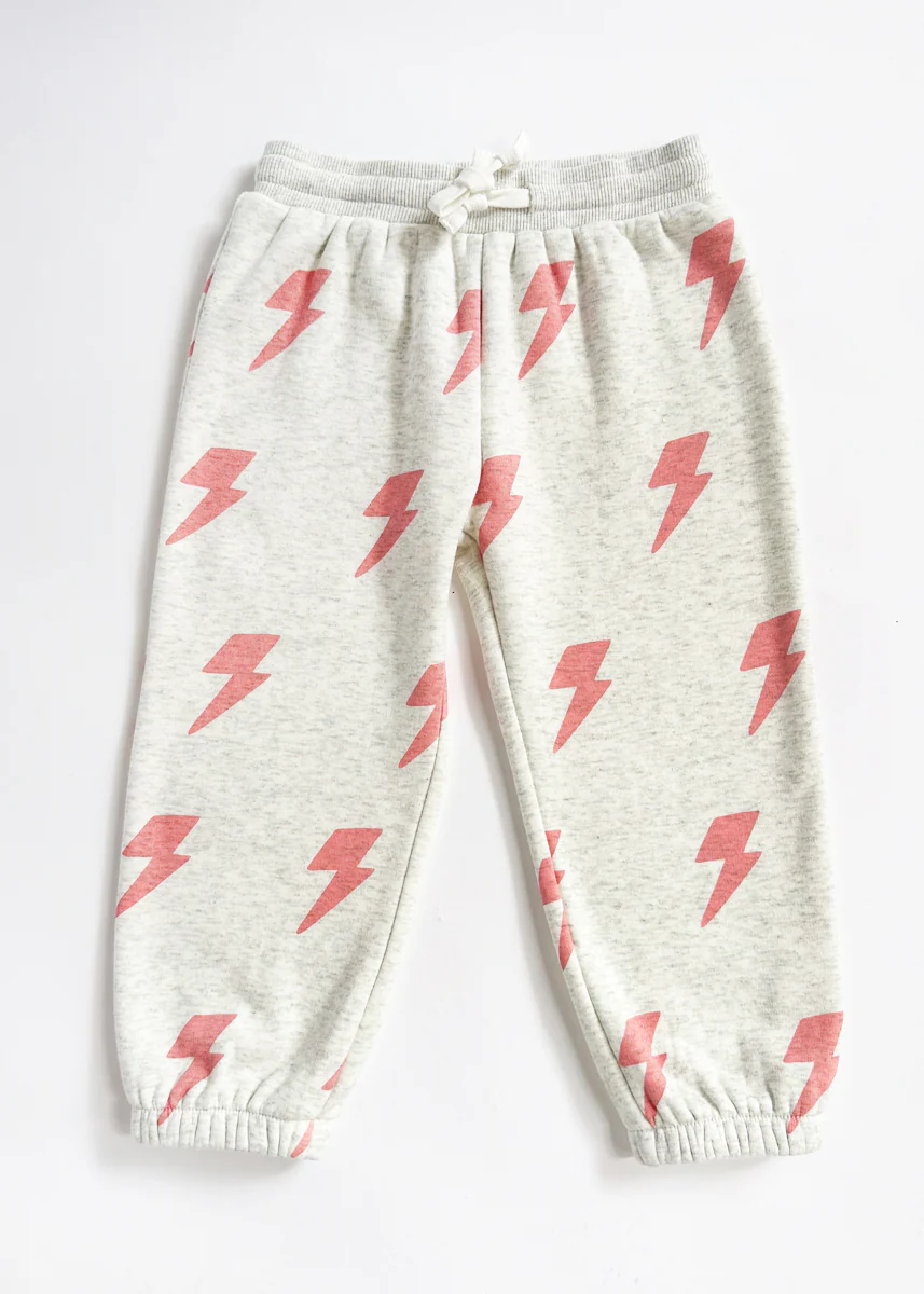 Lightning Bolt Sweatsuit Set - Pink - Image 5