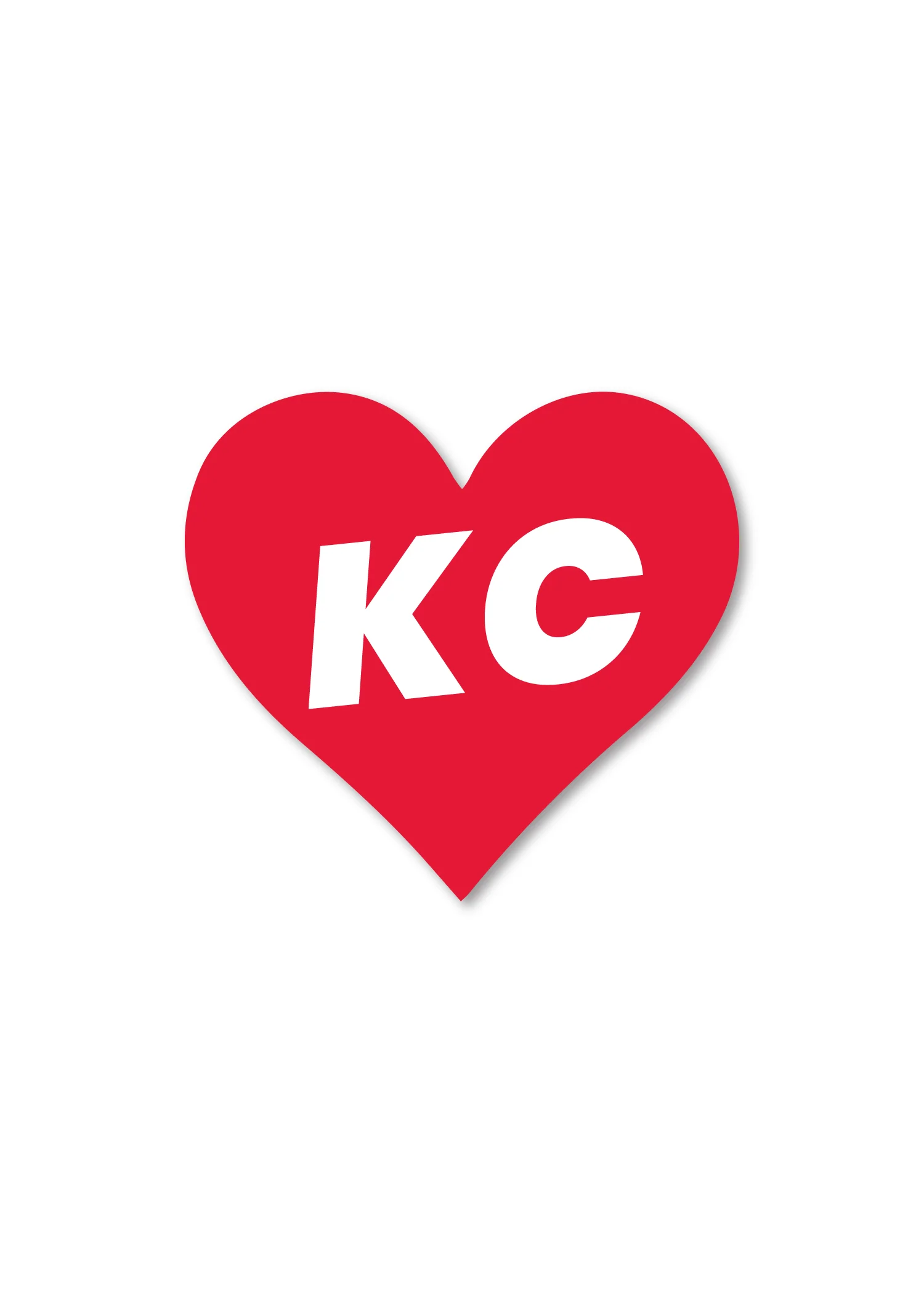 Love Heart Sticker - KC