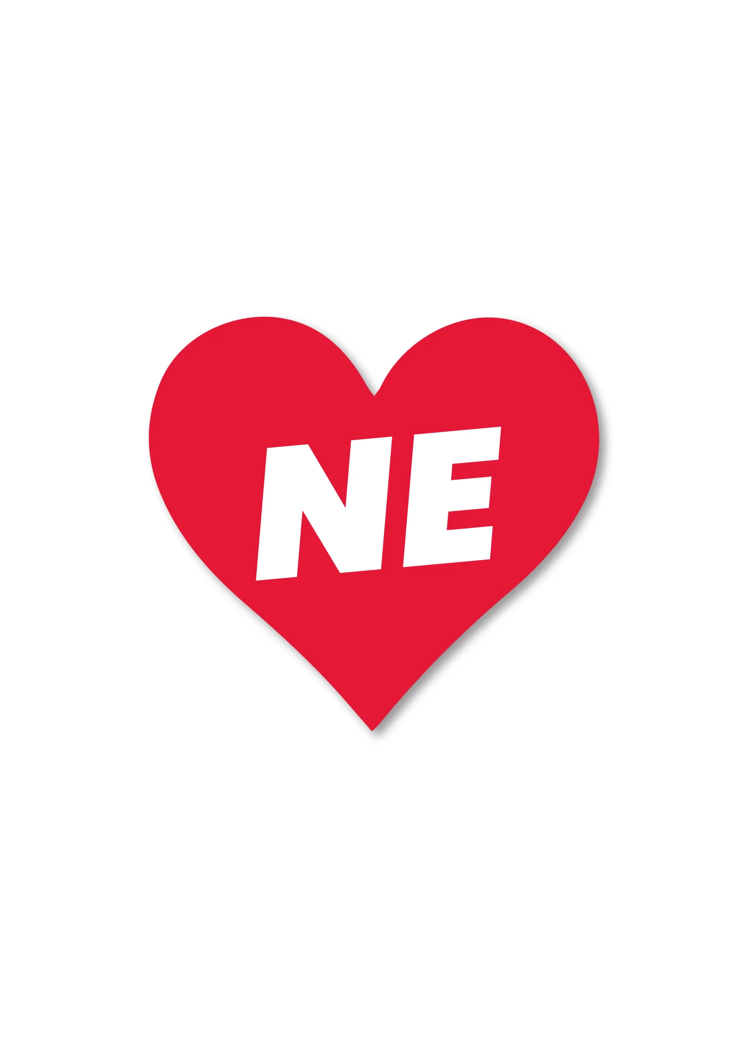 Love Heart Sticker - NE