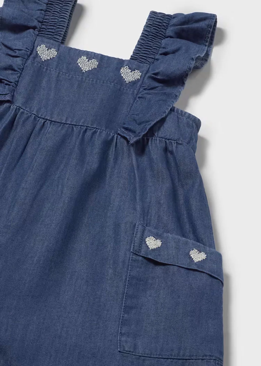 Meg Heart Romper - Dark Denim - Image 3