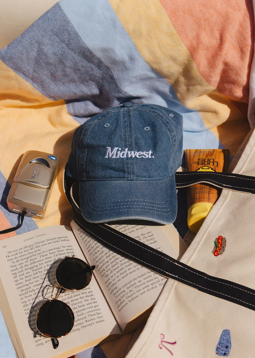 Midwest Dad Hat - Denim - Image 2
