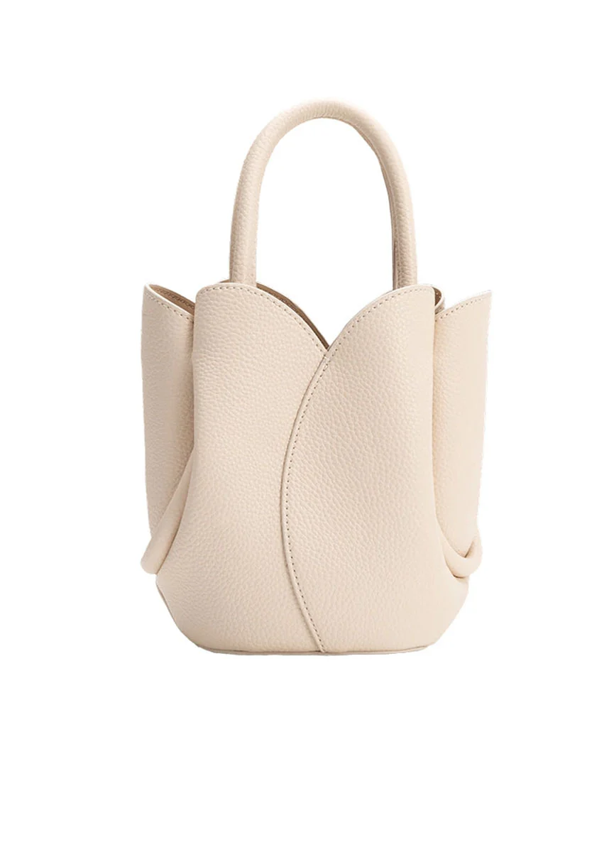Mini Tulip Handle Bag - Bone - Image 4