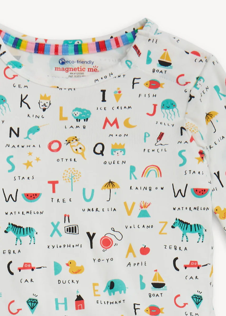 Modal L/S Pajama Set - ABC Love - Image 2