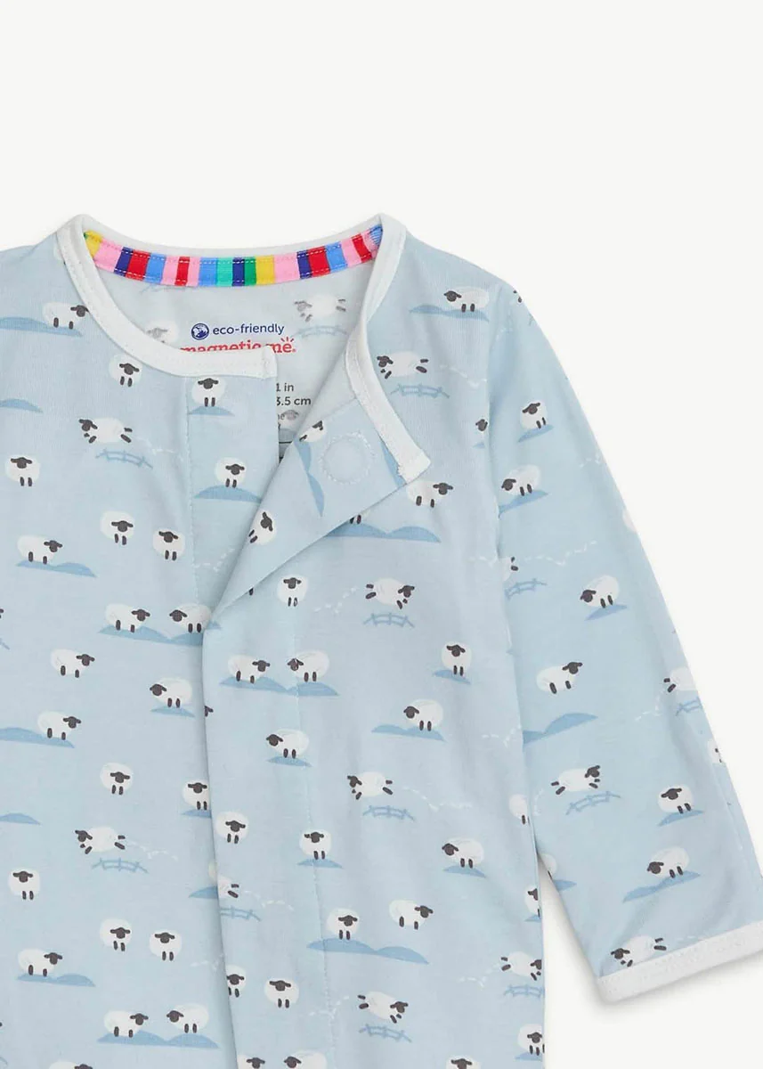 Modal Magnetic Footie - Baa Baa Baby Blue - Image 3