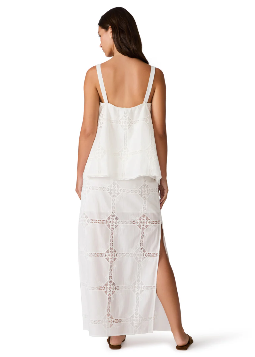 Monique Eyelet Skirt - Antique - Image 2