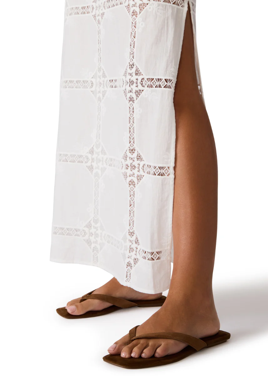 Monique Eyelet Skirt - Antique - Image 3
