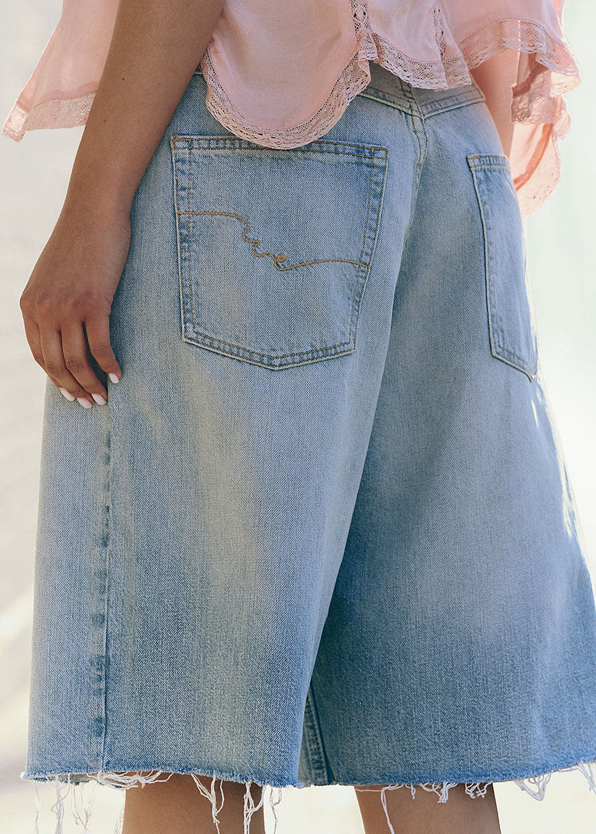 Montana Raw Hem Short - Cowgirl Blues - Image 3