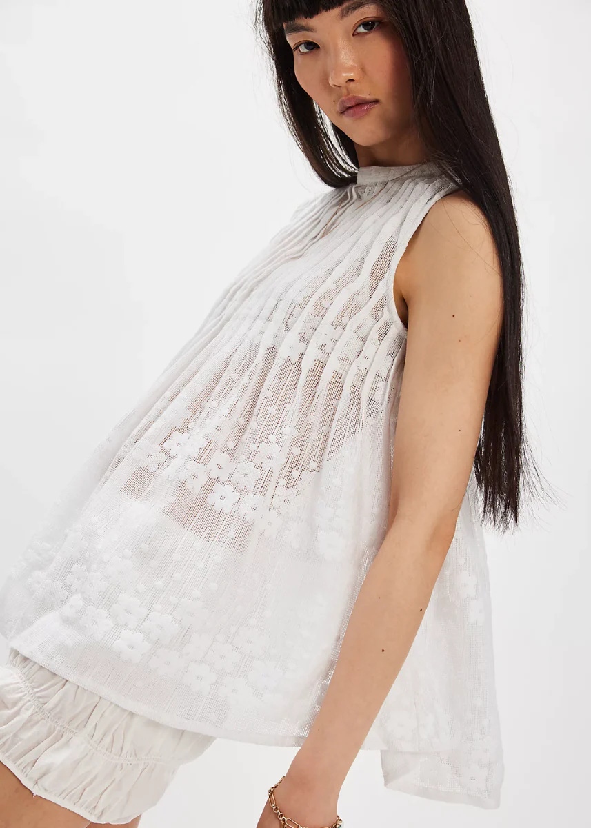 Moon Magic Mesh Tunic - Clean Ivory - Image 4