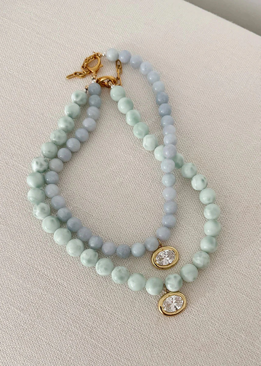 Naples Necklace - Light Blue - Image 2