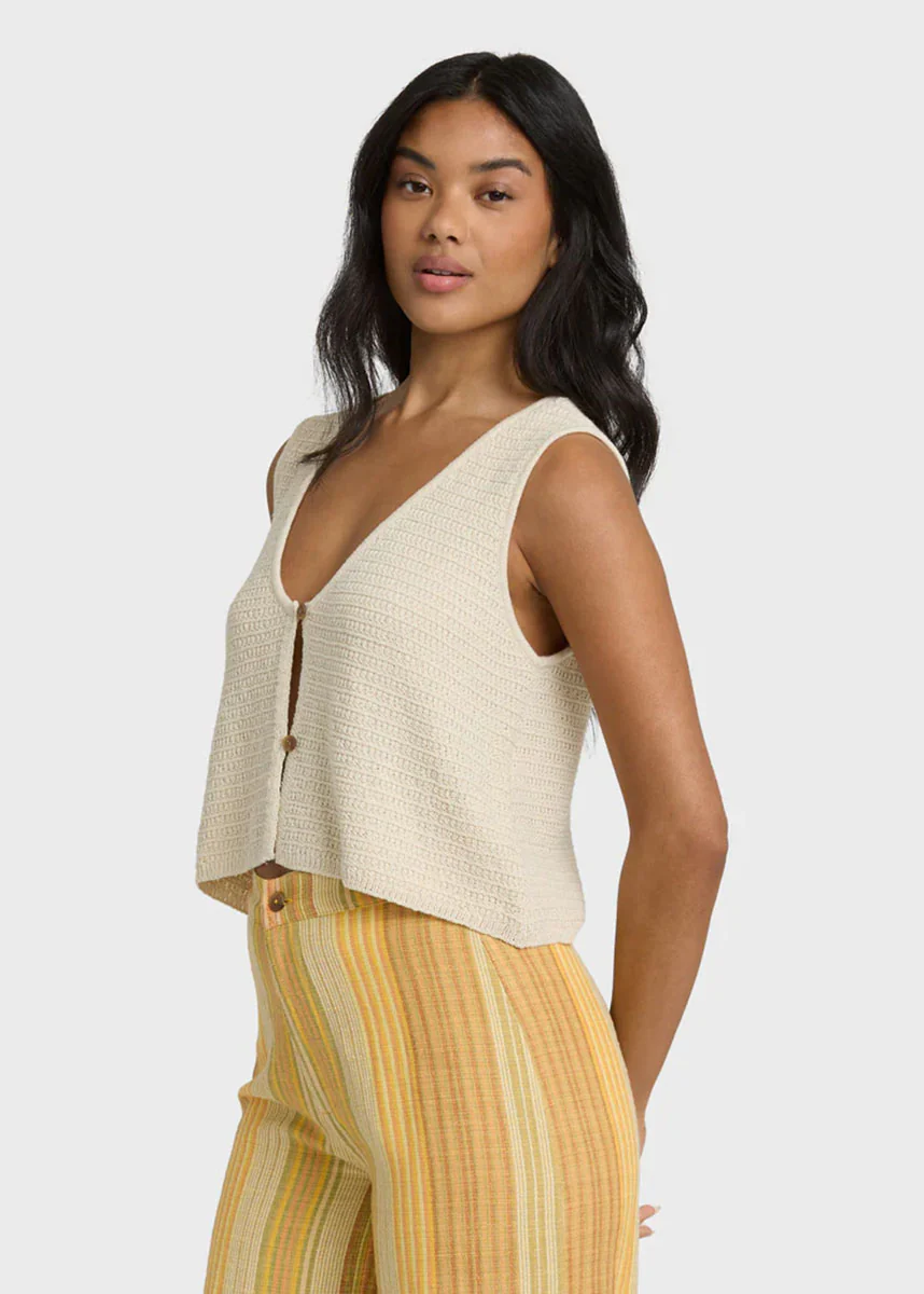 Need Now Sweater Tank - White Cap - Image 2